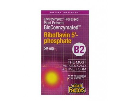 Vitamin B2 50 mg. 30 capsules